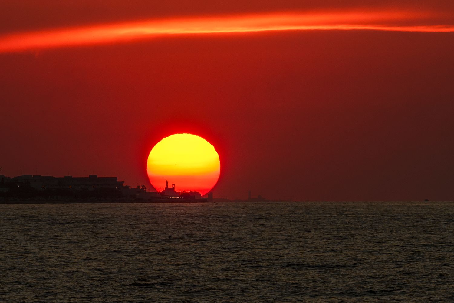 Tramonto sul mare in Giovinazzo - Puglia